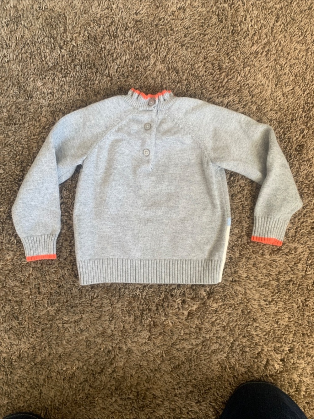 Janie & Jack Apres Snow Ski Graphic Sweater Baby Girl 18-24m Ruffle Neck - Picture 9 of 10